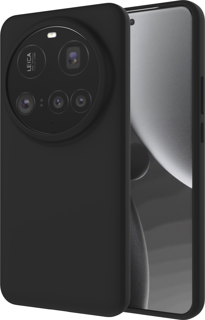 Just in Case Soft Design Xiaomi 17 Ultra Back Cover Zwart achterkant