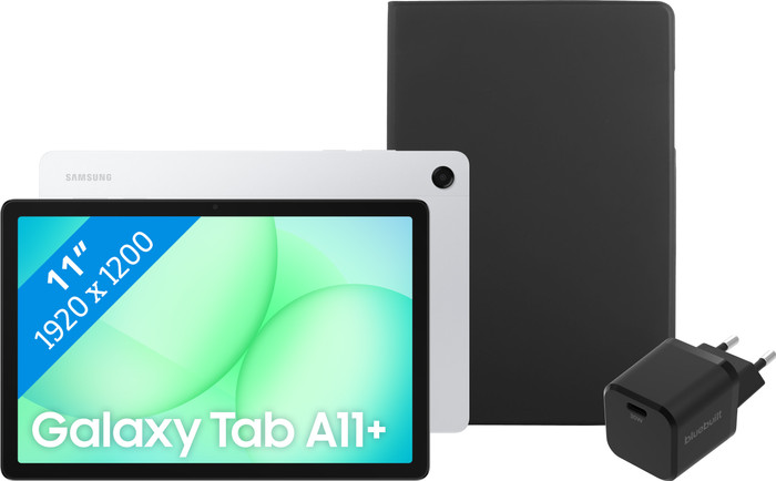 Samsung Galaxy Tab A11 Plus 11 inch 256GB Wifi Zilver + Basis accessoirepakket Main Image