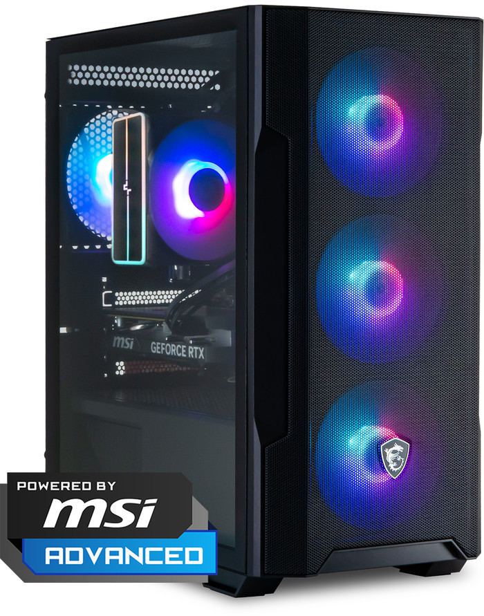 Cobalt x Powered by MSI - Tier 1 - RTX 5060 - Ryzen 7 5700X - 32GB - 1TB SSD voorkant