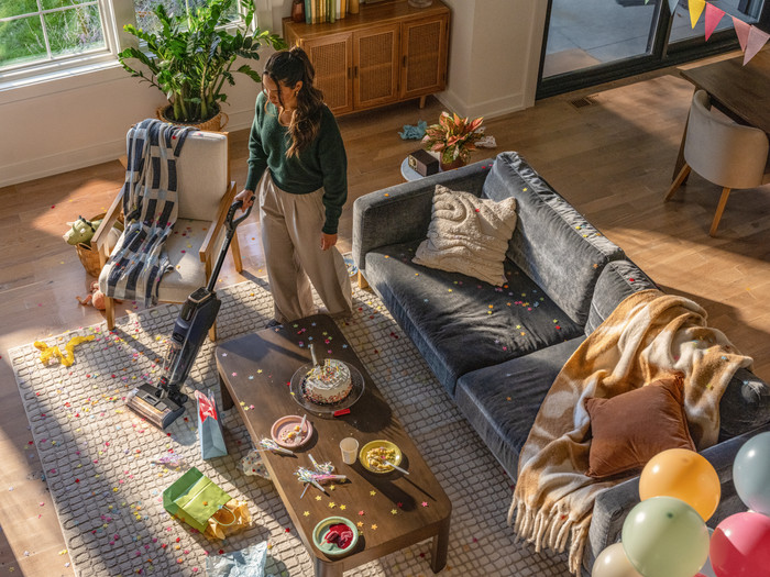 Bissell CrossWave HydroScrub Pro product in gebruik