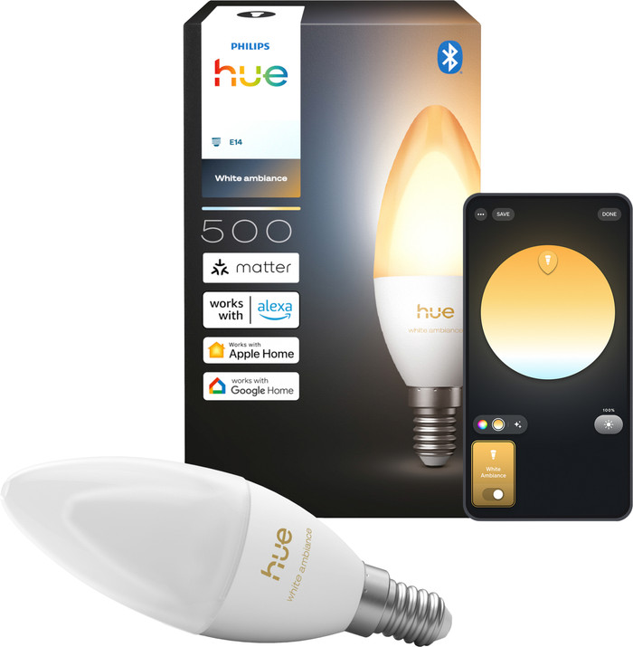Philips Hue Candle Light White Ambiance E14 Separate Light Main Image