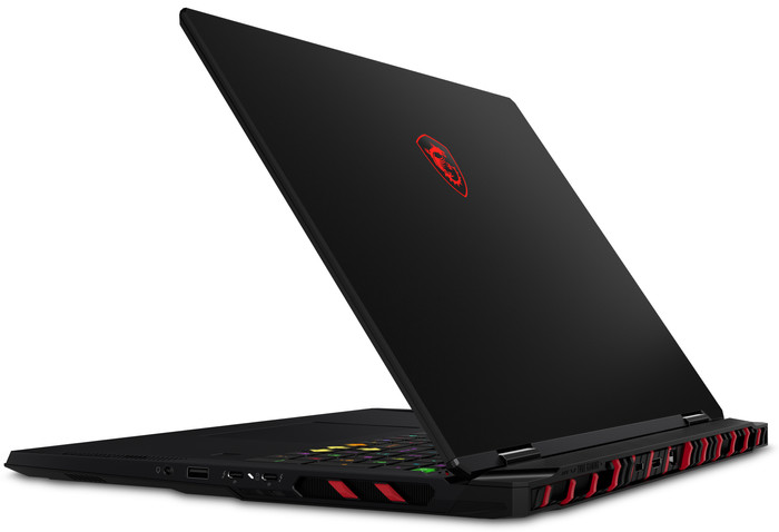 MSI Raider A18 HX A8WHG-285BE Azerty achterkant