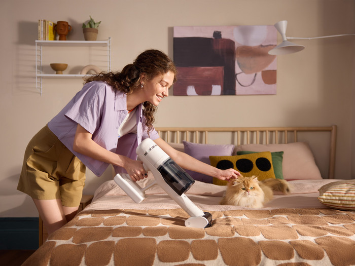 Roborock H60 Hub product in gebruik