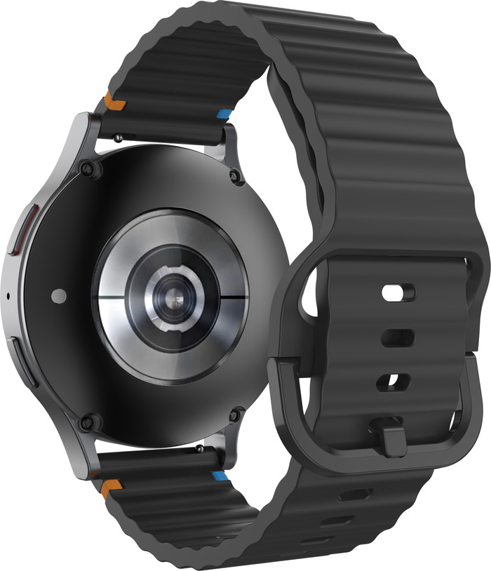 Just in Case Siliconen Bandje Zwart voor Garmin Vivoactive 6 / 5 detail