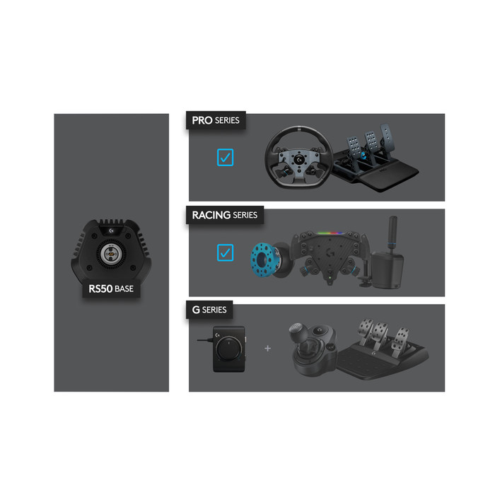 Logitech G RS50 System + Track Wheel - PlayStation & PC visual leverancier