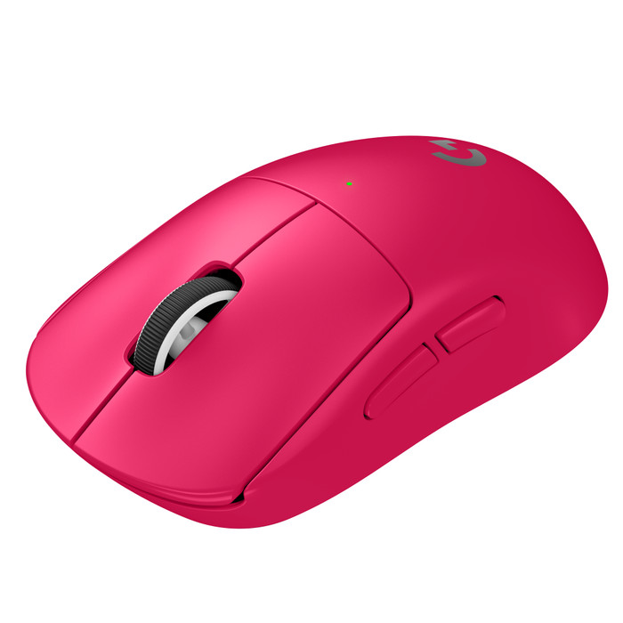 Logitech G PRO X Superlight 2 Lightspeed Souris Gamer Sans Fil Magenta côté droit
