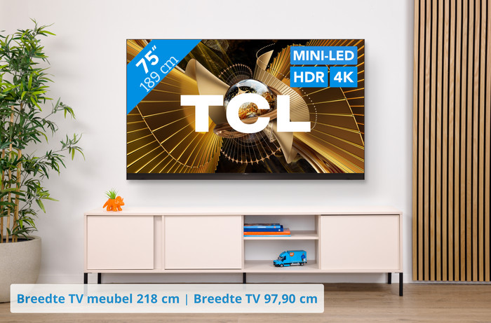 TCL SQD Mini-led 75" X11L (2026) visual Coolblue 1