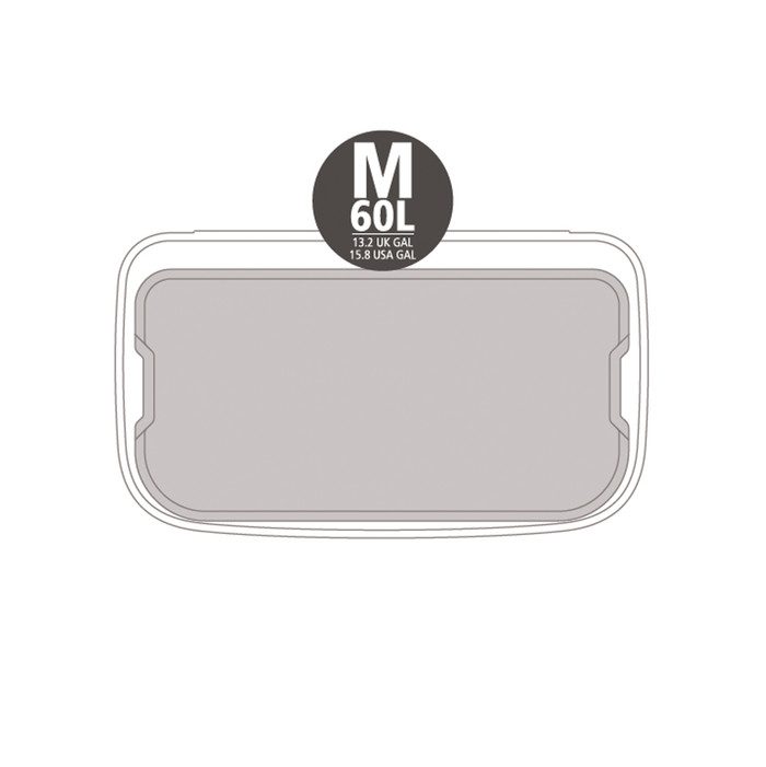 Brabantia Bo Touch Bin 60 Liter Soft Grey visual leverancier