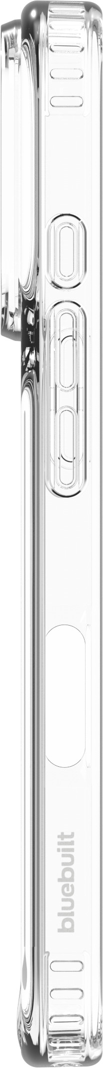 BlueBuilt Protective Back Cover avec MagSafe iPhone 17 Pro Transparent + BlueBuilt iPhone 17 Pro Protège-écran Verre côté gauche