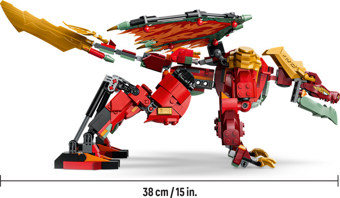 LEGO Ninjago Wyldfyre's Transformerende Drakenmecha 71868 detail