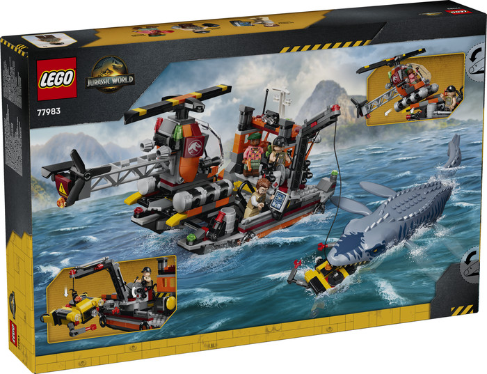 LEGO Jurassic World - L'Attaque du Bateau par Le Mosasaure 77983 emballage