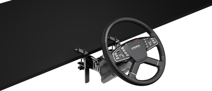 Moza RS071 PC Trucking Wheel Bundel product in gebruik