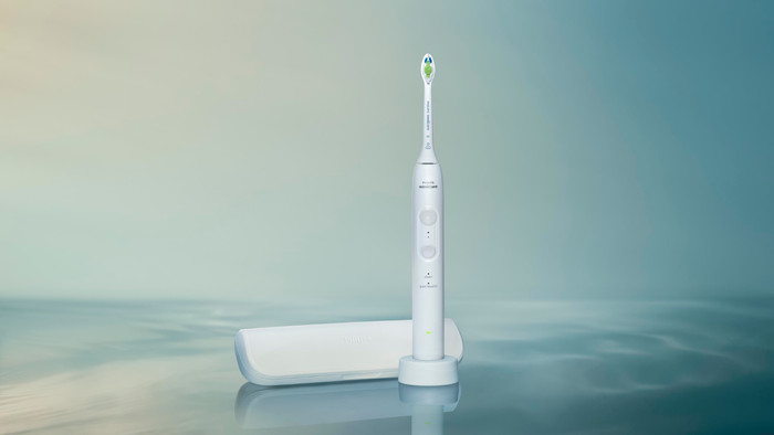 Philips Sonicare 4100 Series HX4044/41 Wit product in gebruik
