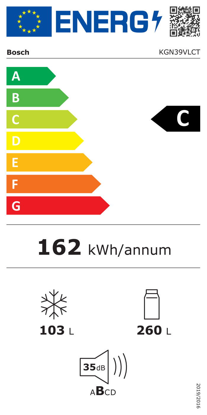 Bosch KGN39VLCT energy label