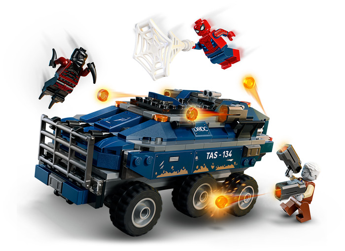LEGO Marvel Spider-Man achtervolging van gevangenistransport 76349 detail