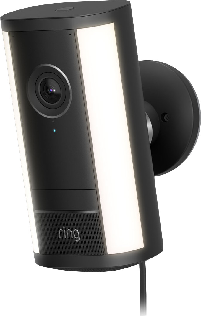 Ring Spotlight Camera Pro 2nd Generation Plug Black Duo Pack right side