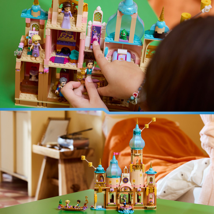 LEGO Disney Rapunzels Kasteel 43297 product in gebruik