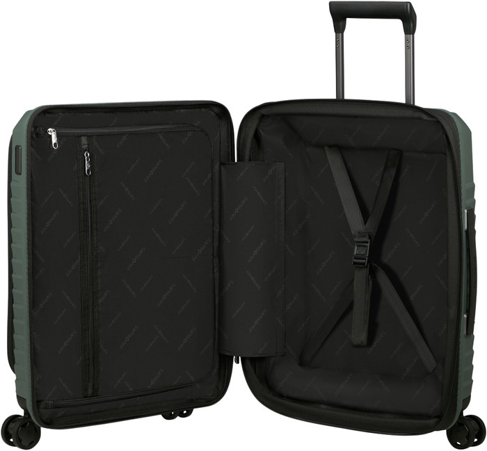 Samsonite Intuo Valise à 4 Roulettes Easy Access Extensible 55 cm Olive Green intérieur