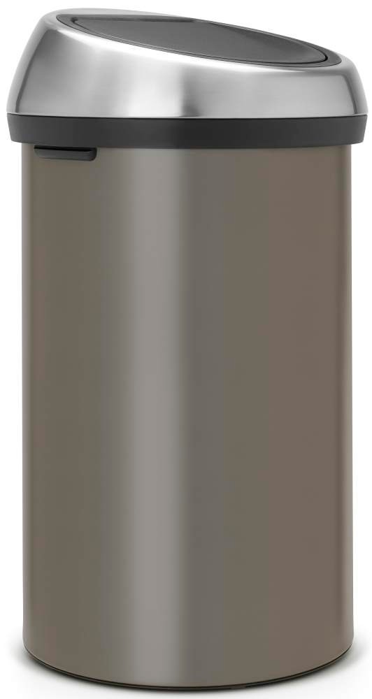Brabantia Touch Bin 60 Liter Platinum achterkant