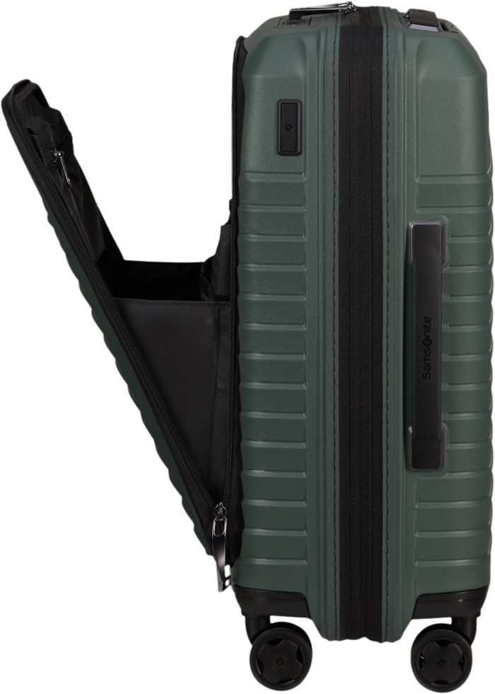 Samsonite Intuo Valise à 4 Roulettes Easy Access Extensible 55 cm Olive Green côté droit