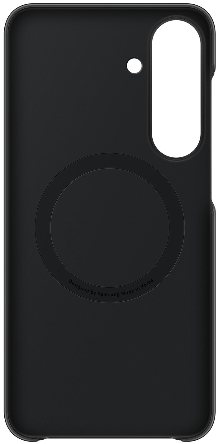 Samsung Galaxy S26 FE Siliconen Slim Back Cover met Magneet Zwart voorkant