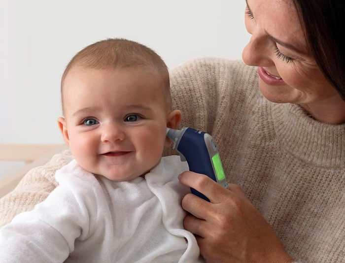 Braun ThermoScan 7+ Connect IRT6575NWE product in gebruik