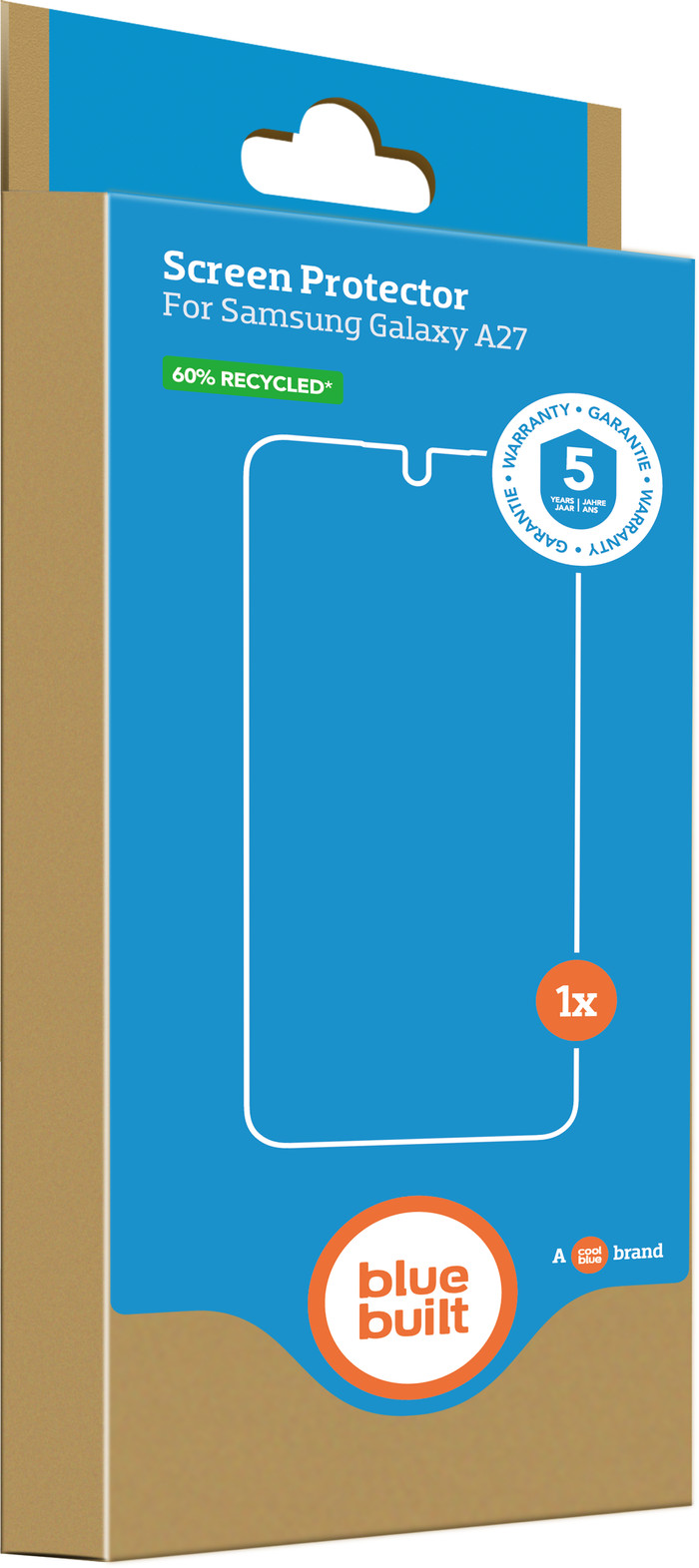 BlueBuilt Samsung Galaxy A27 Screenprotector Glas verpakking