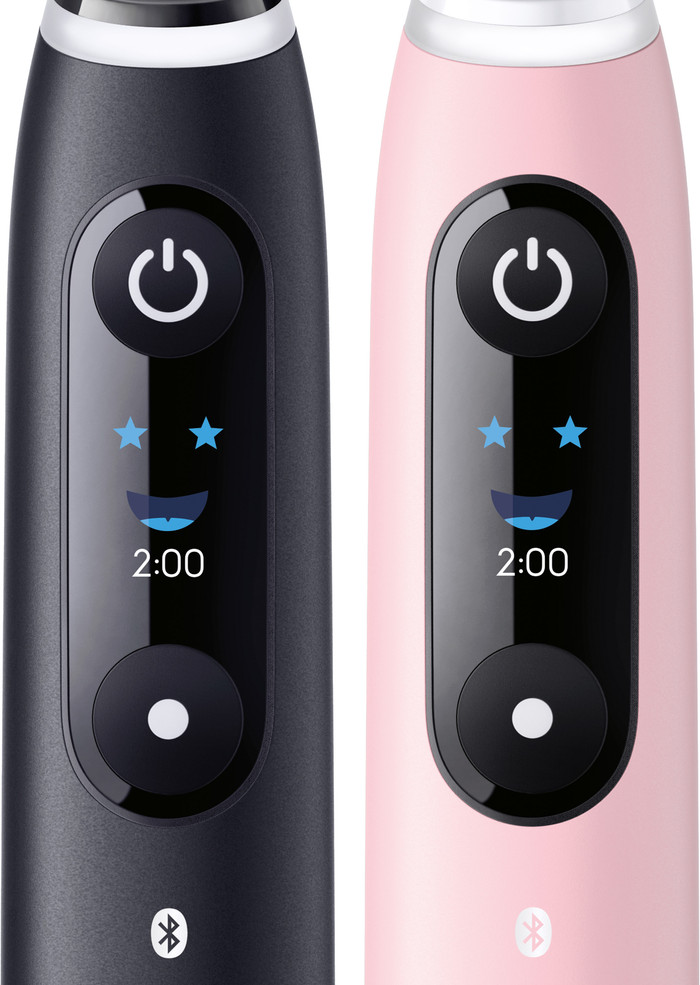 Oral-B iO 6 Zwart en Roze Duo Pack detail