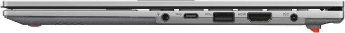 ASUS Vivobook Go 14 E1404FA-EB1730W-BE linkerkant