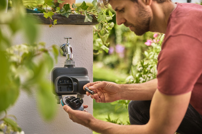 Gardena SMART Dual Water Control product in gebruik
