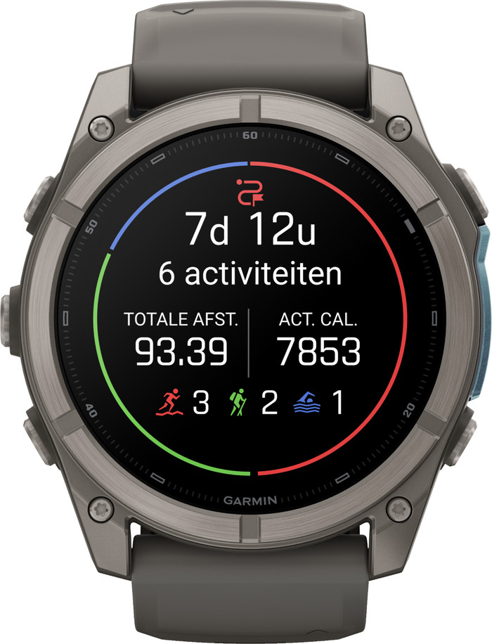 Garmin Fenix 9 Grijs 51mm voorkant