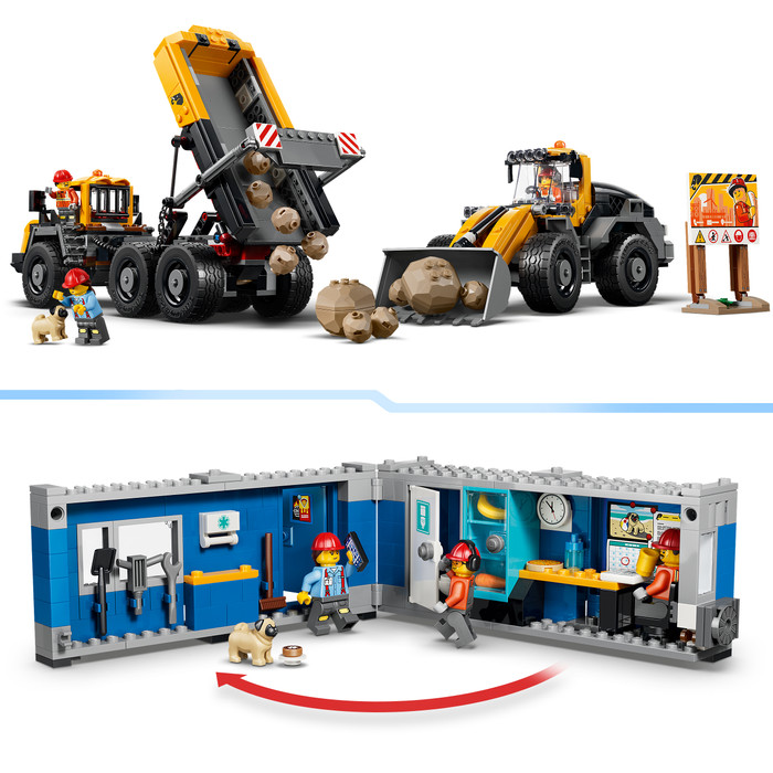 LEGO City - Le Camion-benne et la Chargeuse Frontale 60494 détail