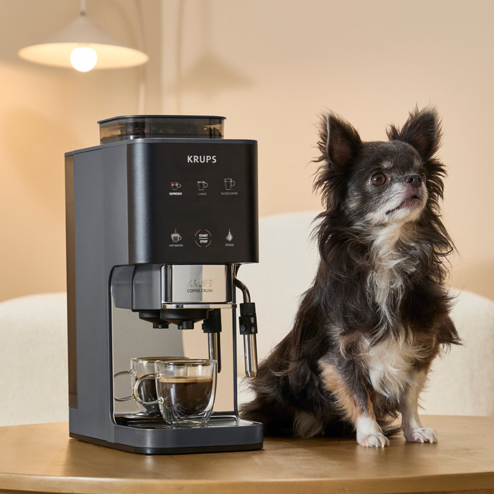 Krups Coffee Crush SA404BB product in gebruik