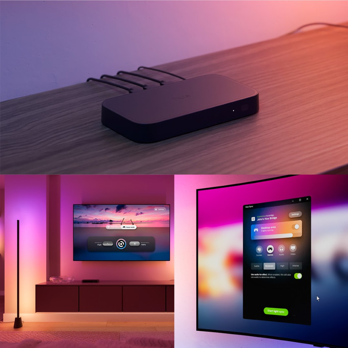 Philips Hue Play Vloerlamp White and Color product in gebruik