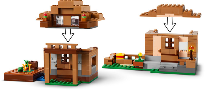 LEGO Minecraft - L'Évocateur à l'Attaque du Village 21596 détail