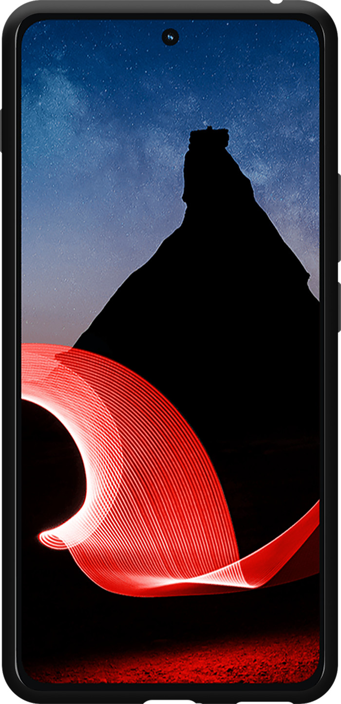 Just in Case Soft Design Motorola ThinkPhone Back Cover Zwart voorkant