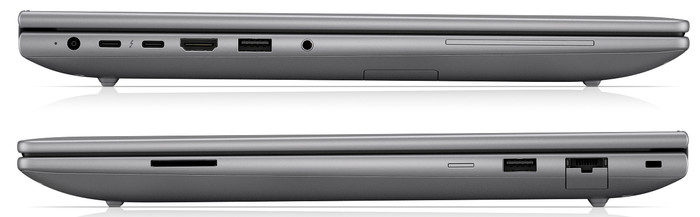 HP ZBook X G2i 16'' Copilot+ PC E7WP8ET Azerty achterkant
