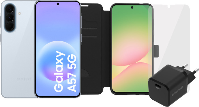 Samsung Galaxy A57 256GB Light Blue 5G + Complete Accessory Pack Main Image