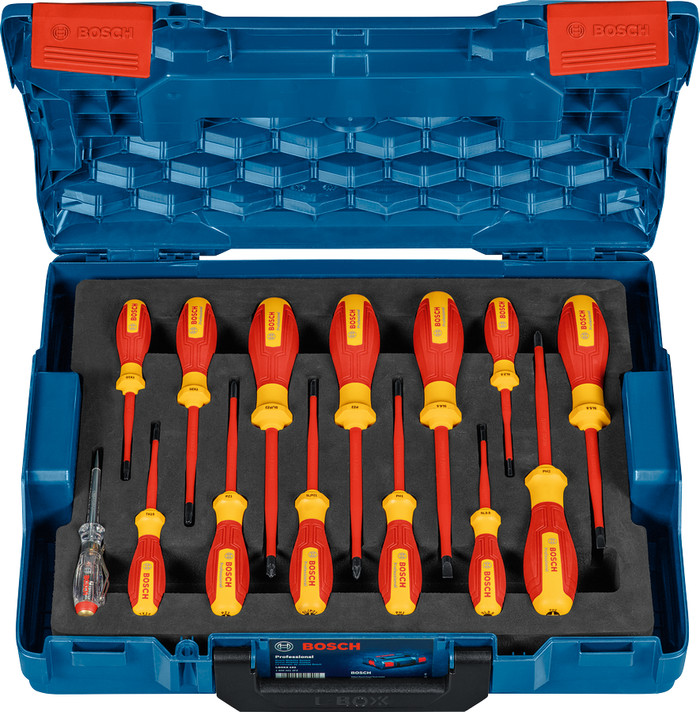 Bosch Professional 14-delige VDE Schroevendraaierset product in gebruik