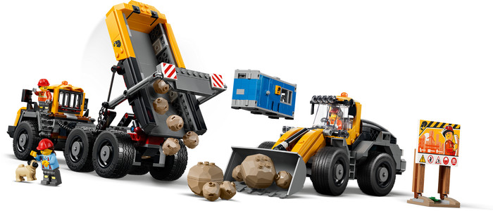 LEGO City - Le Camion-benne et la Chargeuse Frontale 60494 détail
