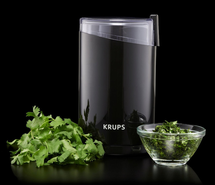 Krups F203 product in gebruik