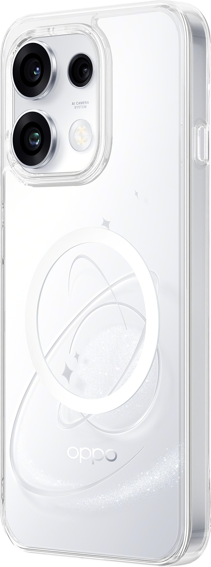 OPPO Reno16 F Back Cover avec Aimant Transparent arrière