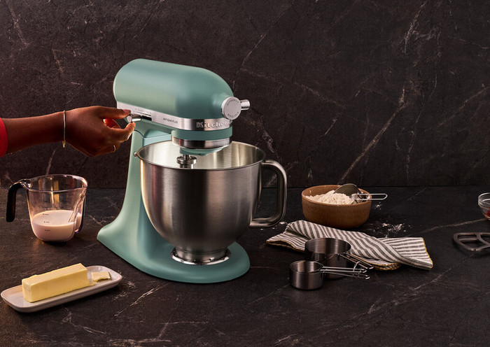 Kitchenaid 5KSM50PKVEMJ Mint Julep product in gebruik