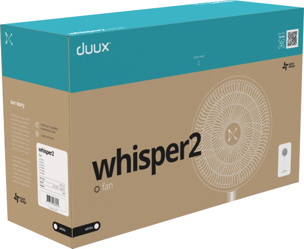 Duux Whisper 3 Greige packaging