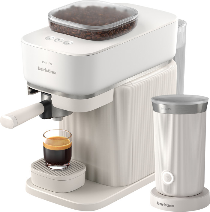 Philips Baristina BAR308/00 Wit + Melkopschuimer Main Image