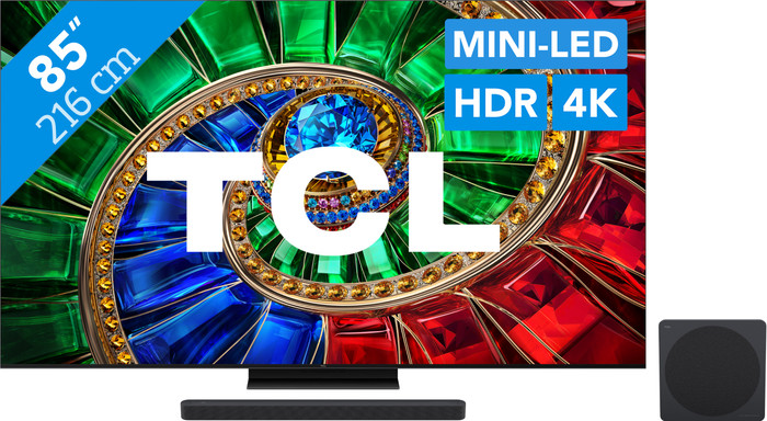 TCL RGB Mini-led 75" RM7L (2026) + TCL A65K Main Image