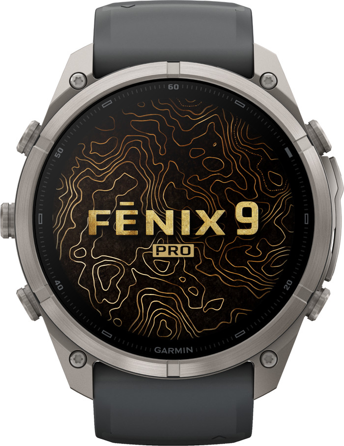 Garmin Fenix 9 Pro Zwart 51mm voorkant