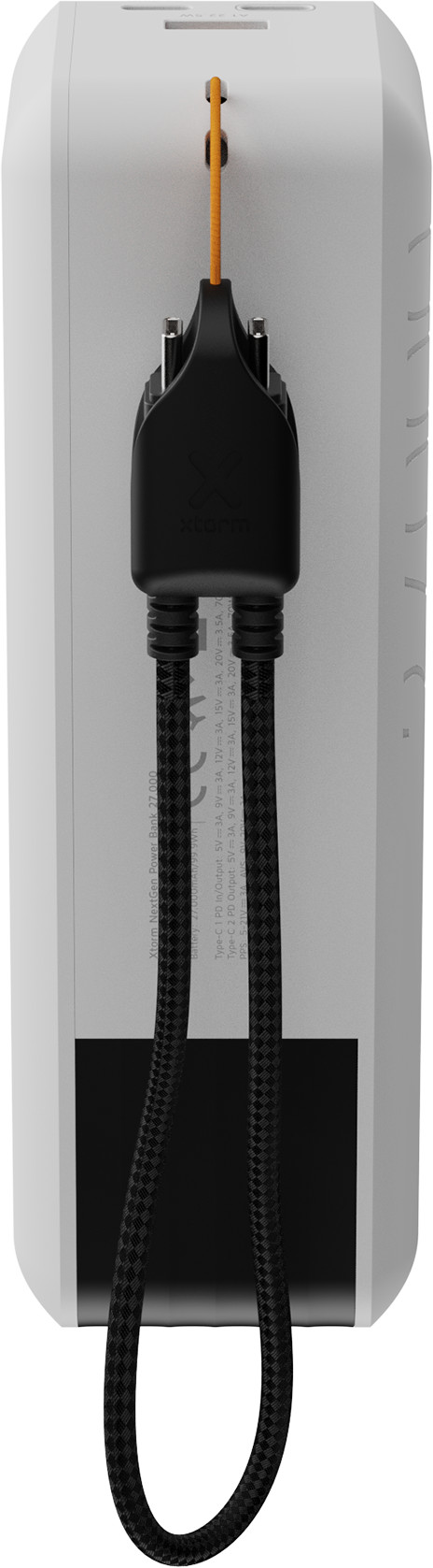 Xtorm NextGen Batterie Externe 70 W 27 000 mAh Blanc dessous