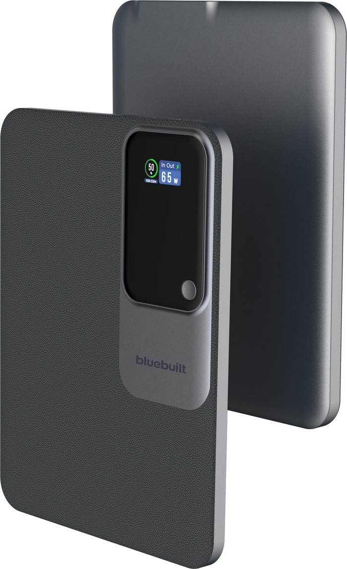 BlueBuilt Power Bank Ultra Slim 15.000 mAh met Snelladen 65 Watt onderkant