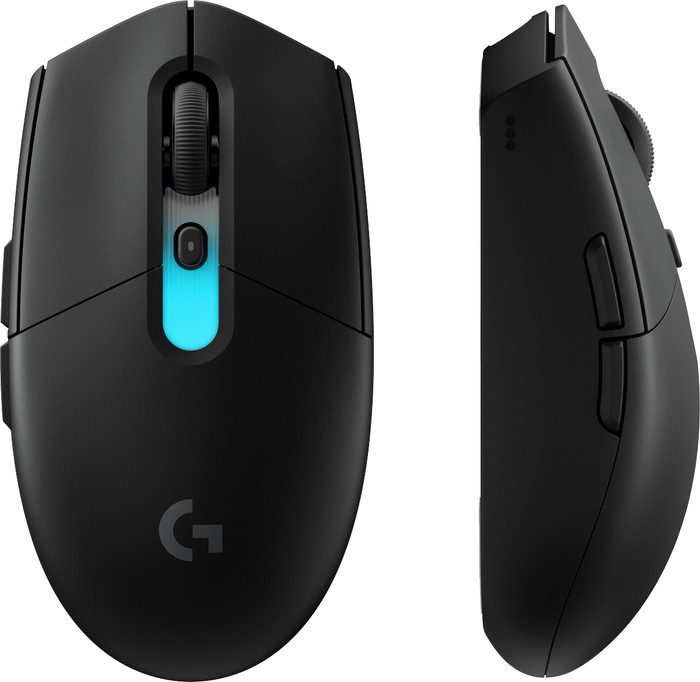 Logitech G305 X Superlight Draadloze Gaming Muis Zwart voorkant